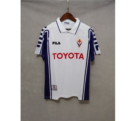 Fiorentina 99/00 Away White Soccer Jersey